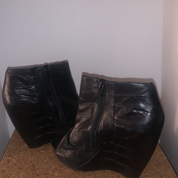 Carlos Santana Wedge Bootie Size 9.5 Black - Picture 6 of 11